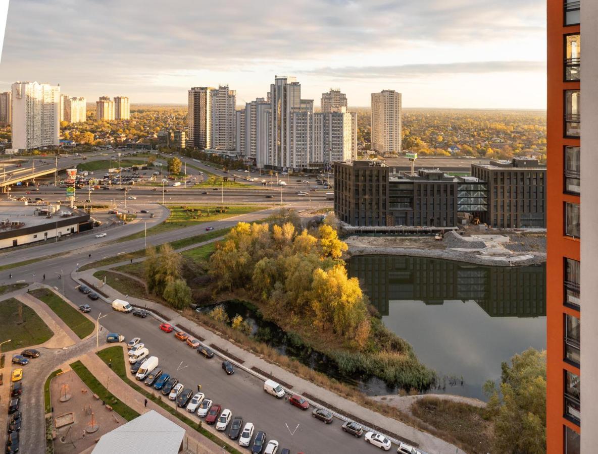 Лучшие Апартаменты В Жк Seven Днепровская Набережная Осокорки Kiev Exterior foto